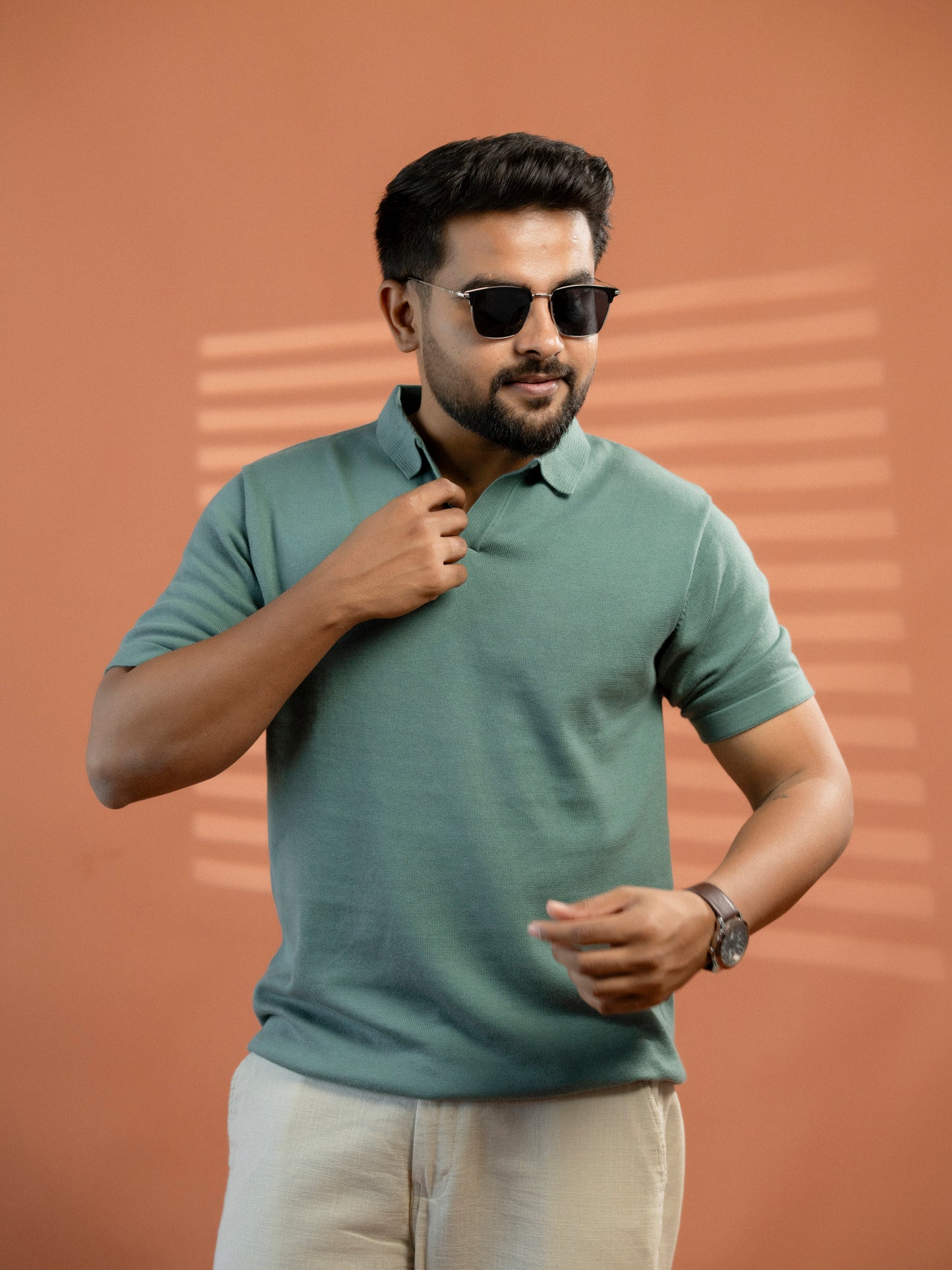 Ocean Green Supersoft Cotton Polo - Half Sleeve