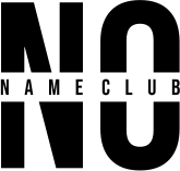 Black Coloured logo of "The No Name Club" with 'NO NAME CLUB' text on a white background