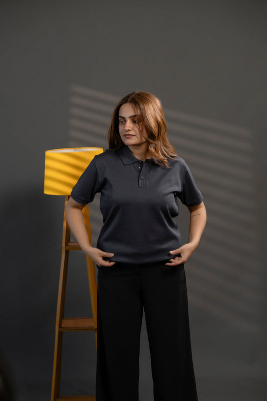 Charcoal Grey Signature Polo