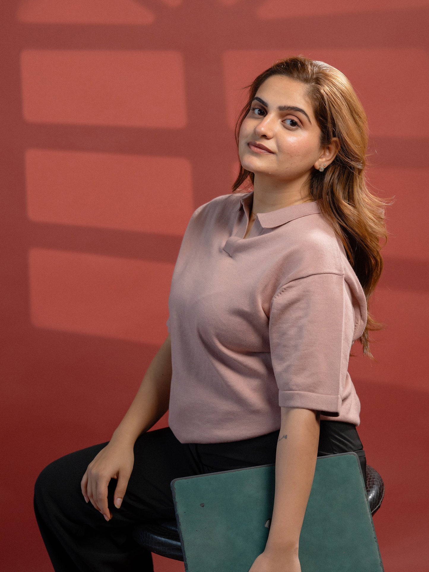 Peach Supersoft Cotton Polo - Half Sleeve