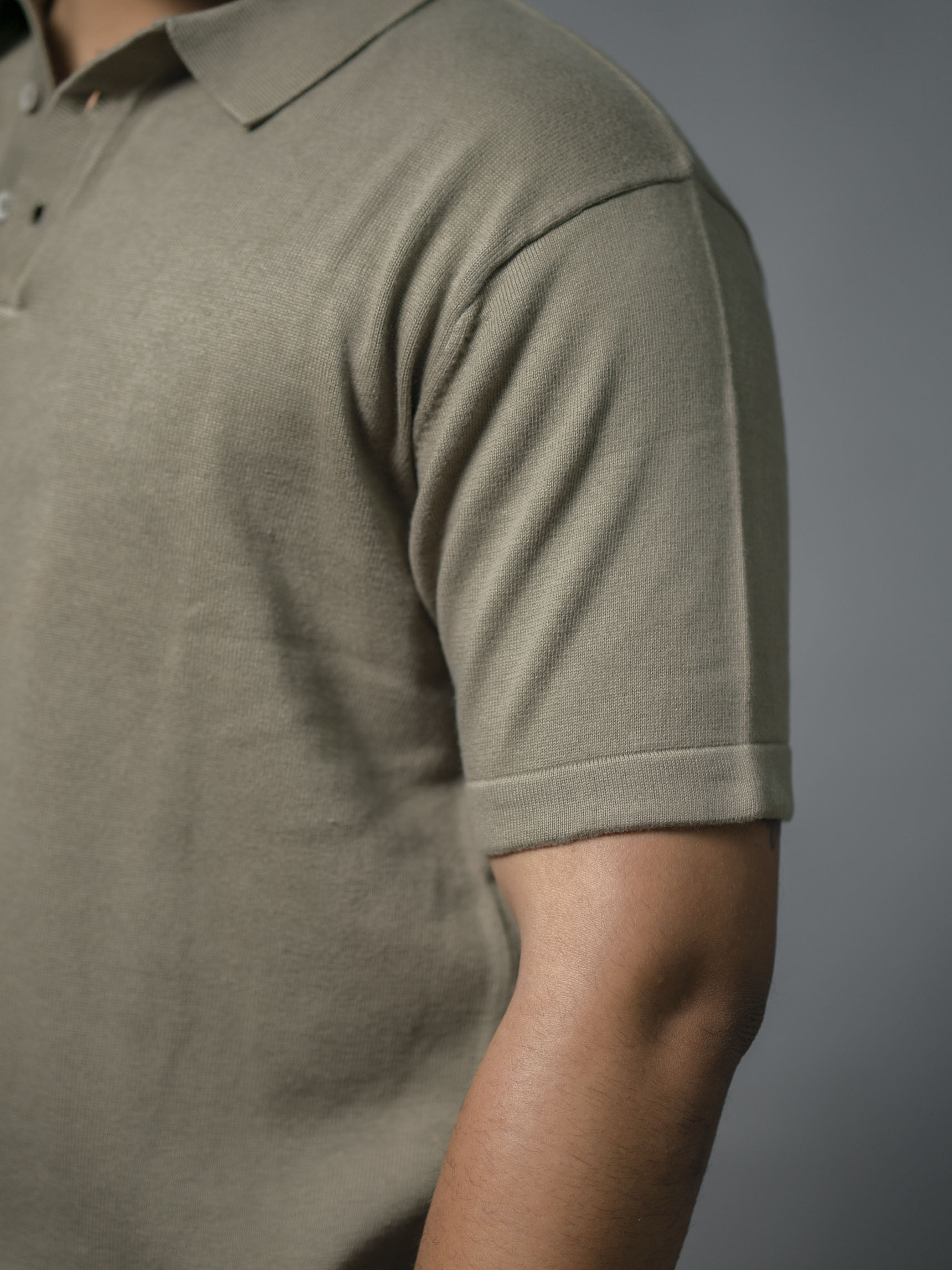 Refined Khakhi Supersoft Cotton Polo - Half Sleeve - The No Name Club