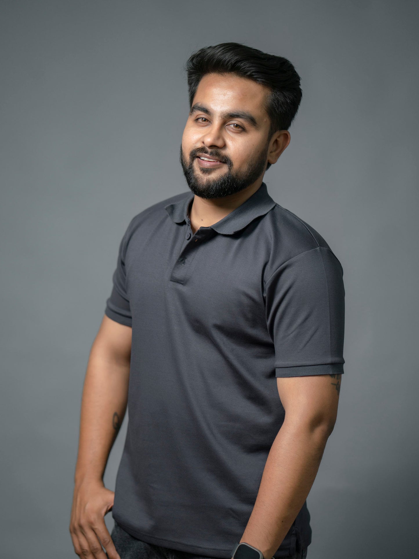 Charcoal Grey Signature Polo - The No Name Club