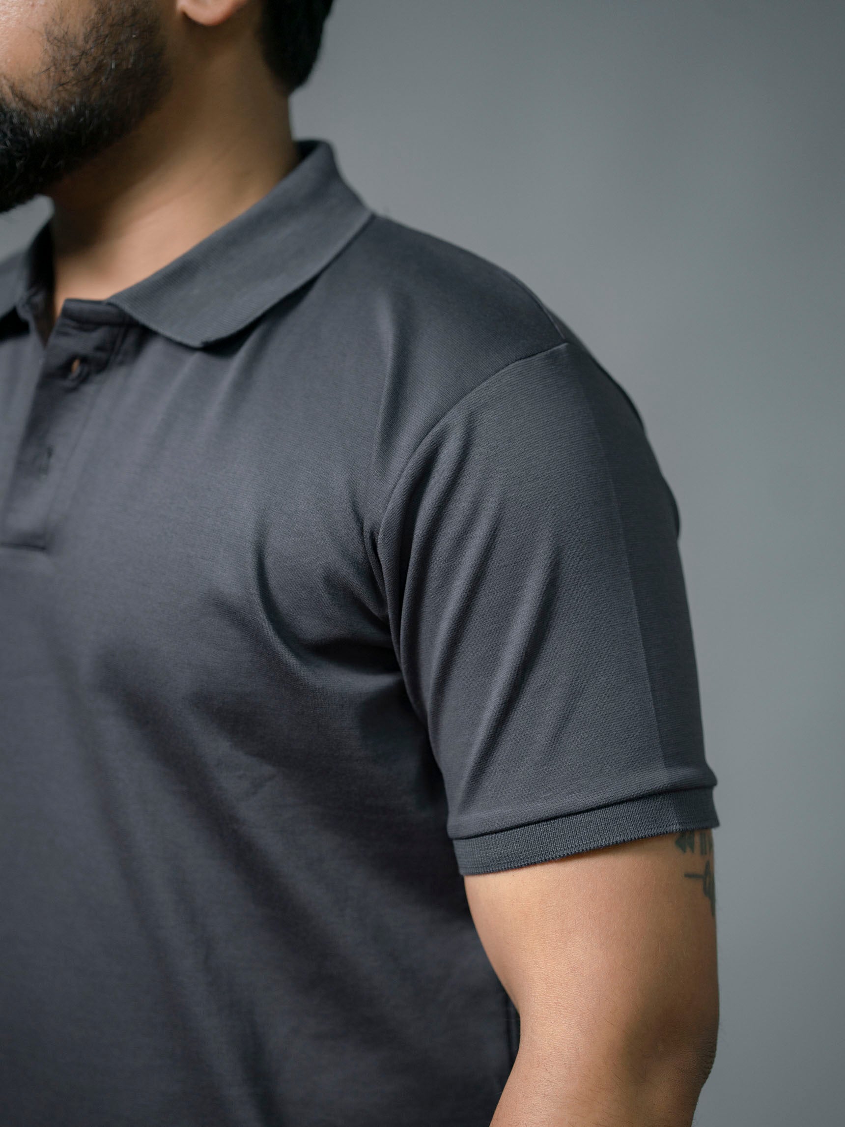 Charcoal Grey Signature Polo - The No Name Club