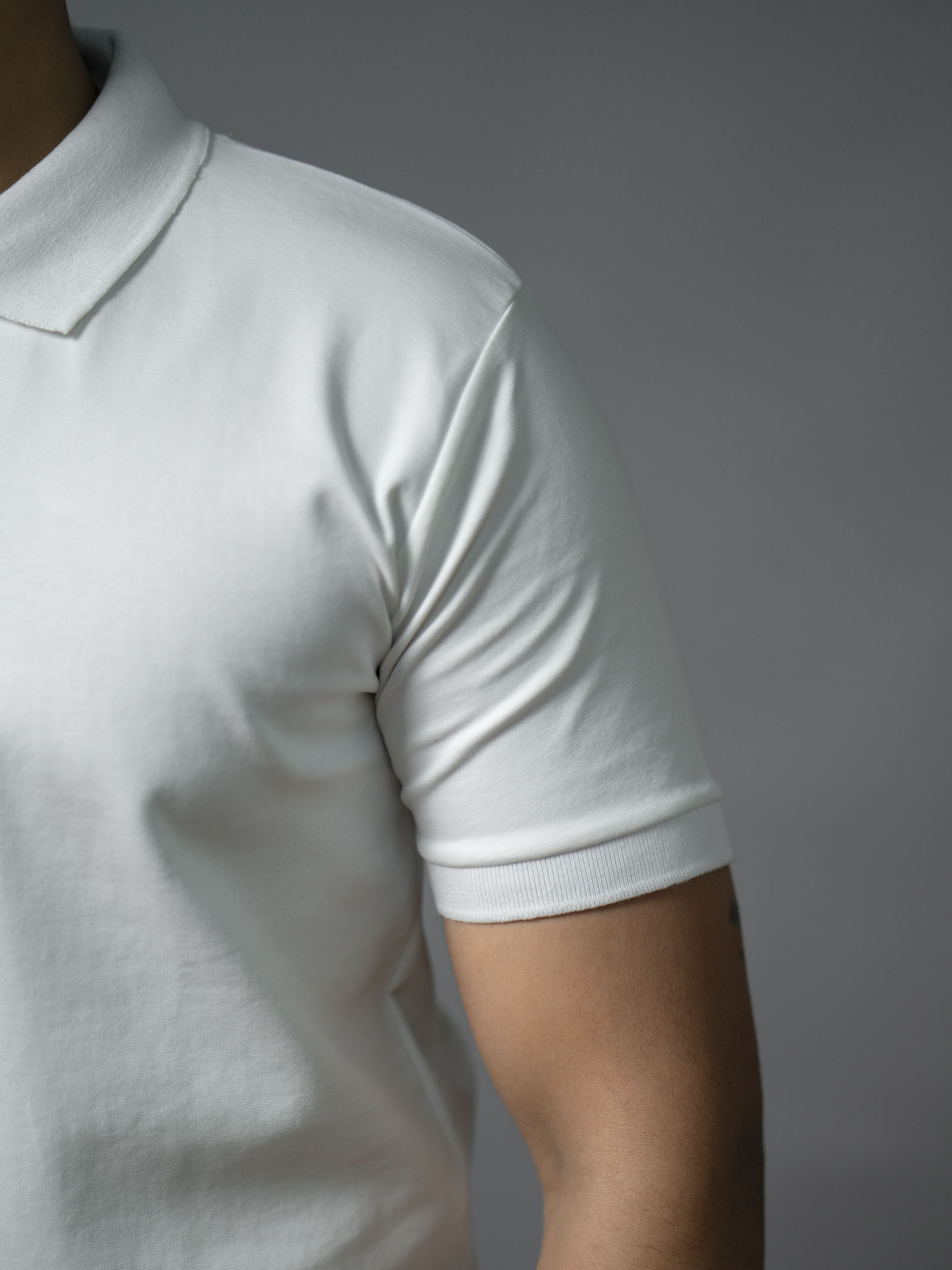 Cloud white Signature Polo - The No Name Club