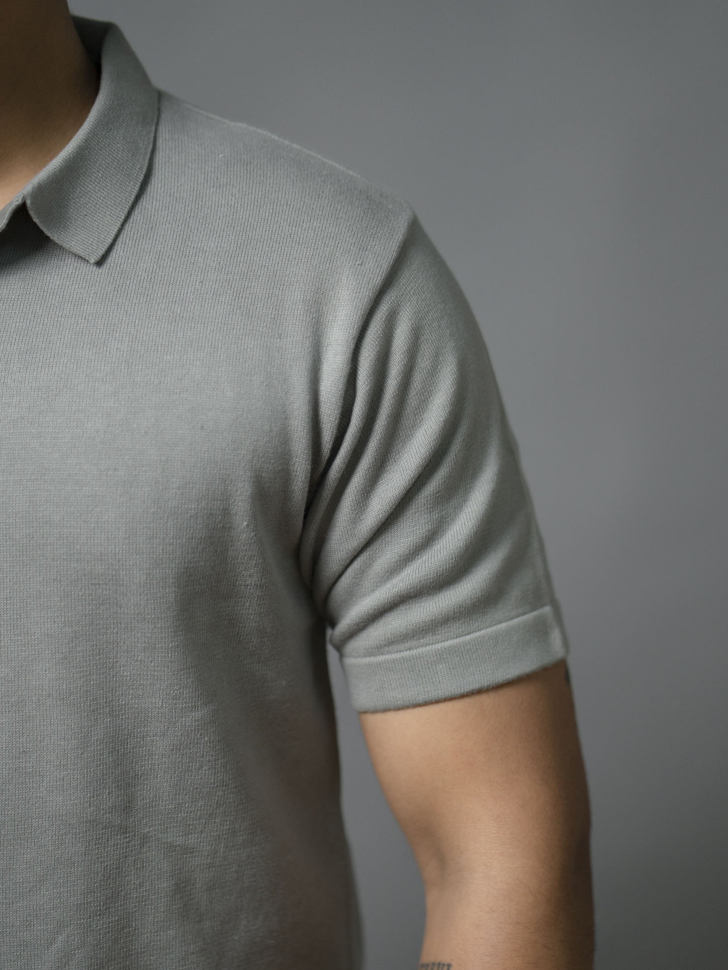 Steel Grey Supersoft Cotton Polo - Half Sleeve - The No Name Club