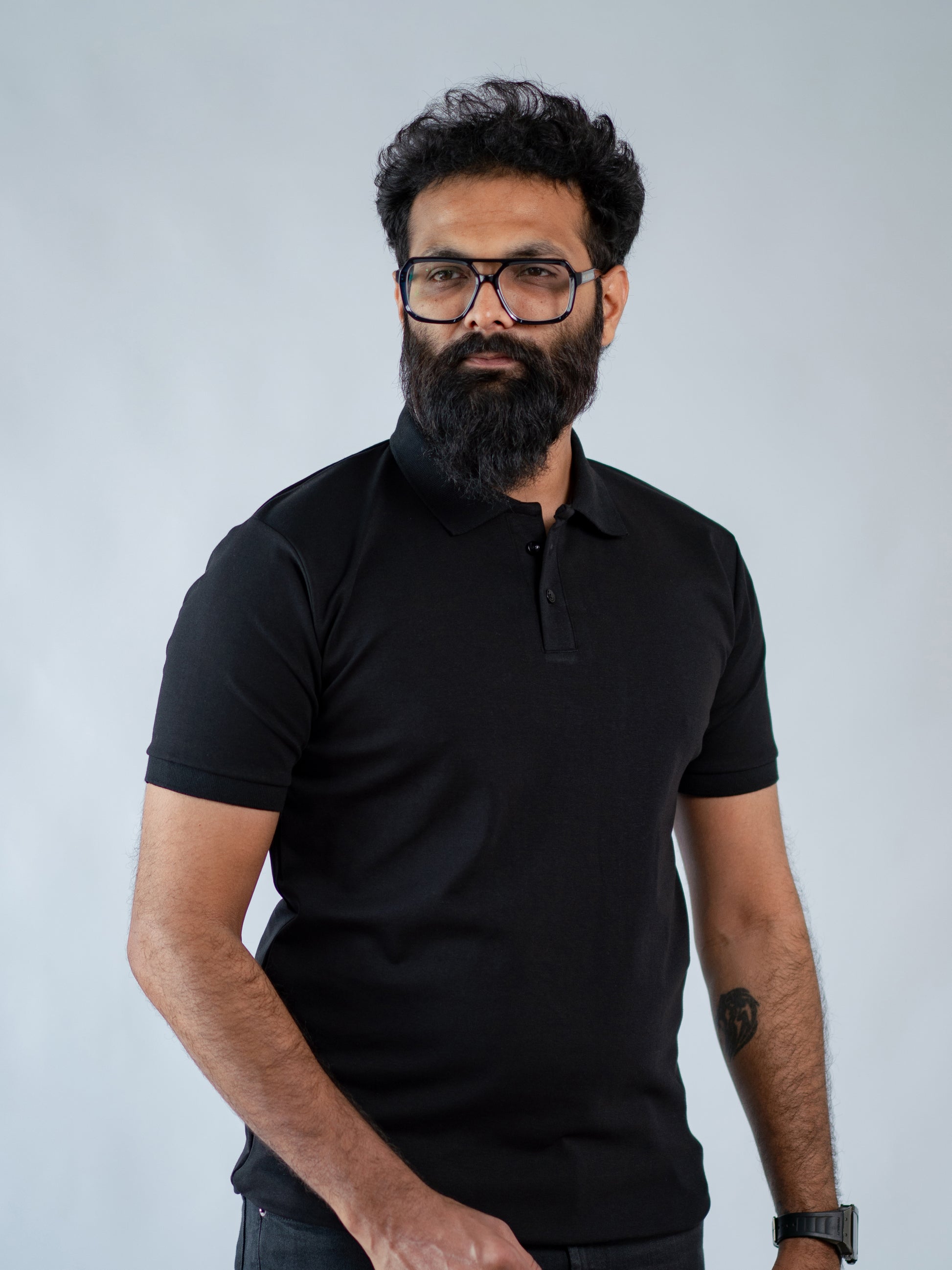 Black Signature Polo - The No Name Club