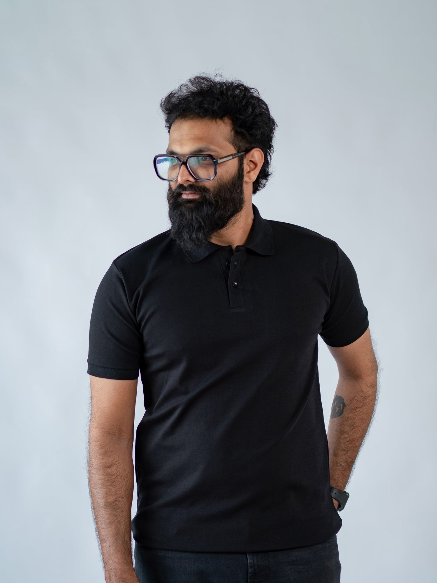 Black Signature Polo - The No Name Club