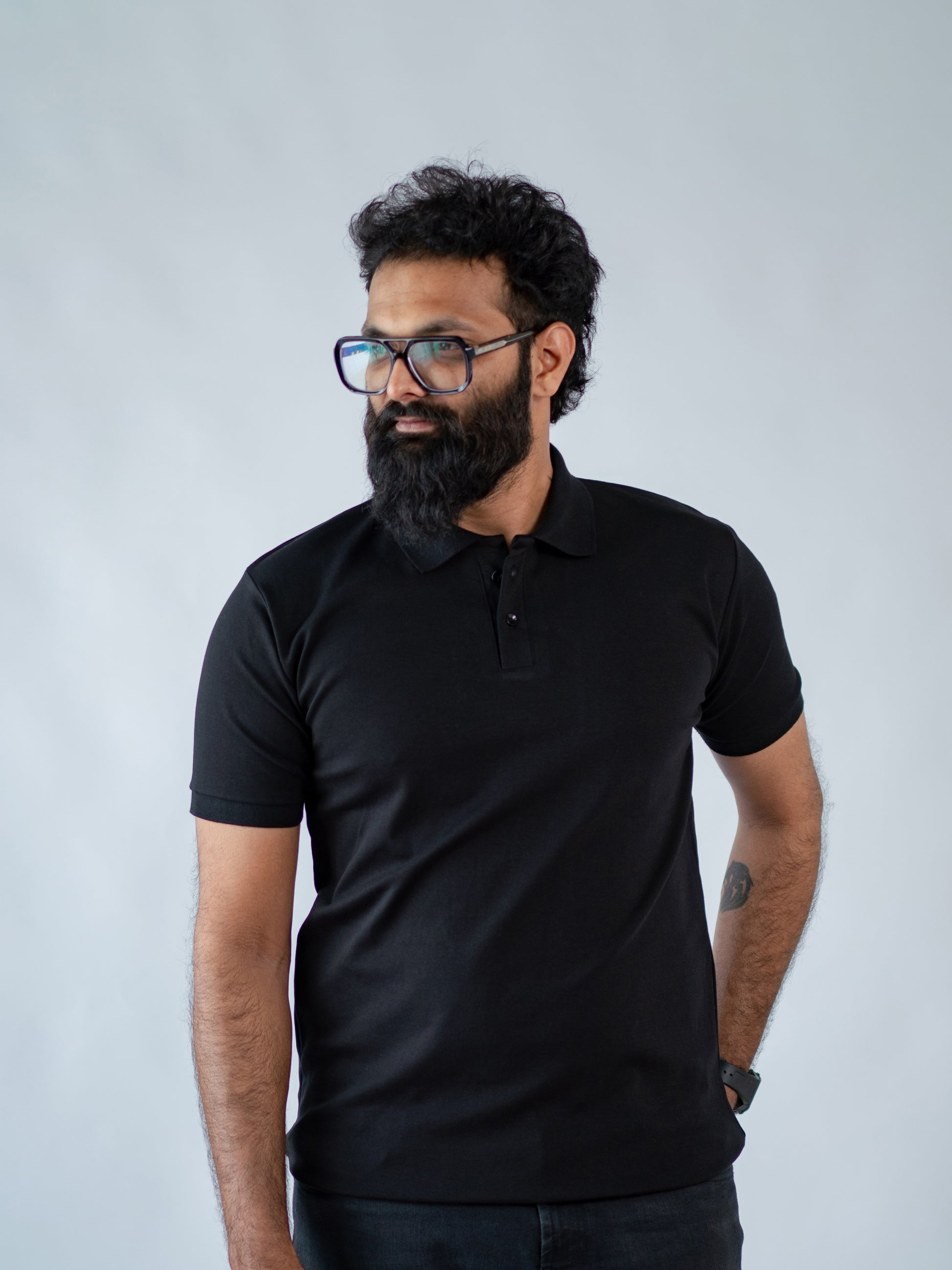 Black Signature Polo - The No Name Club