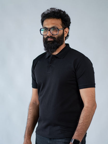 Black Signature Polo - The No Name Club