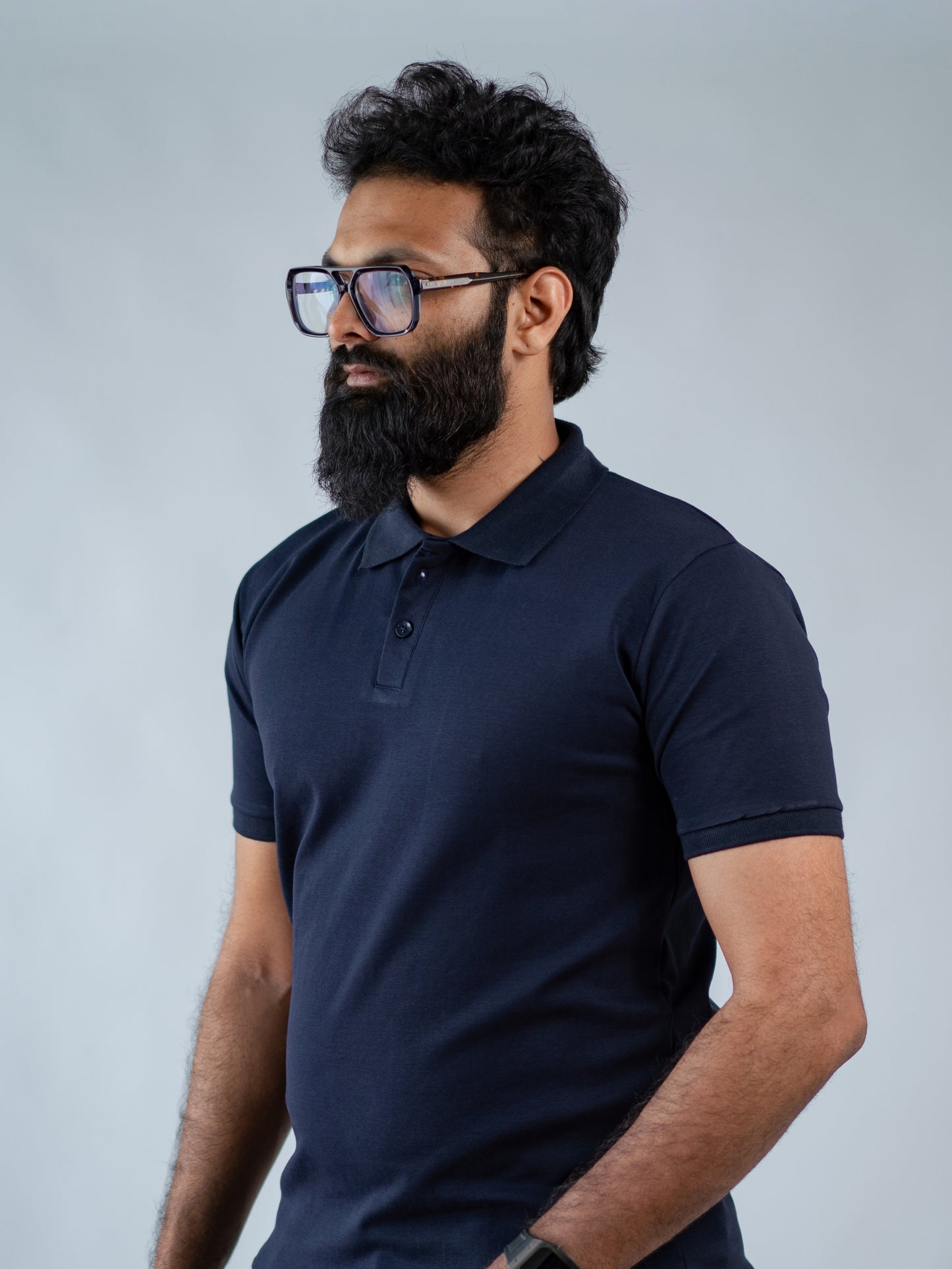 Navy Blue Signature Polo - The No Name Club